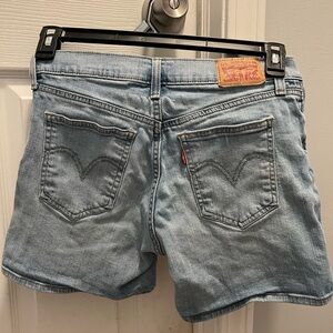Levi denim light wash shorts